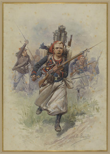 French Army: Private, 3rd Zouaves, c. 1890