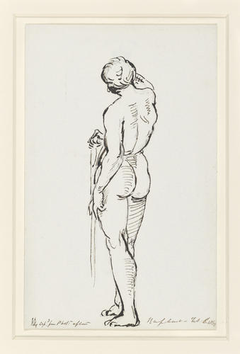 Nude study after Raphael