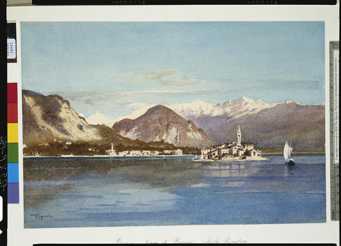 View of Baveno and the Isola dei Pescatori from Lake Maggiore