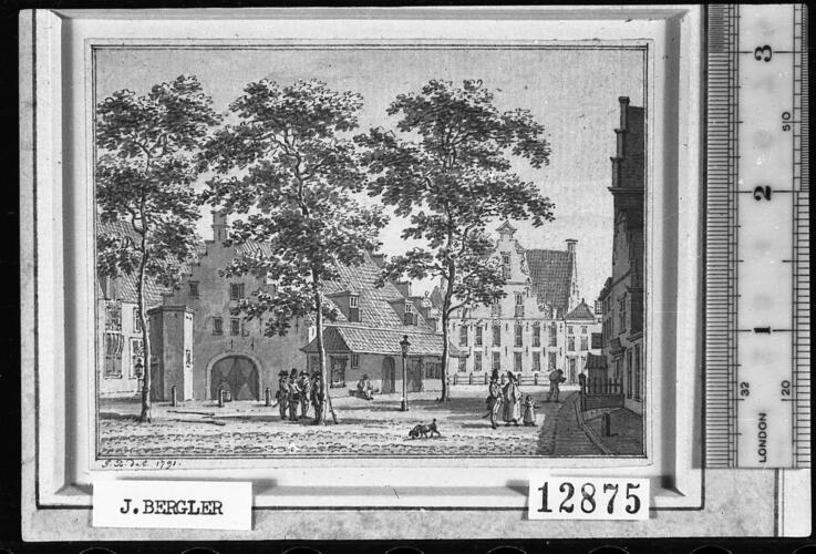 Balans Plein looking towards the Jorisdoelen, Middleburg