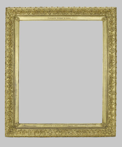 Frame for RCIN 408362, After Foltz, Tyrolese Woman and child Frame for RCIN 408362, After Foltz, Tyrolese Woman and child