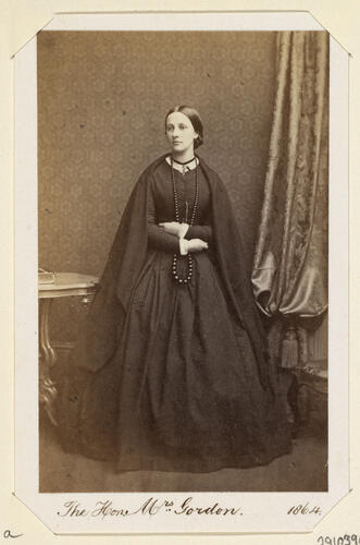 The Hon. Mrs Gordon. 1864. [Royal Household Portraits. Volume 55. ]