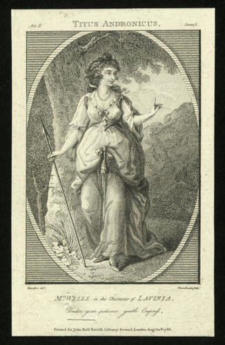 Mrs Wells in the Character of Lavinia