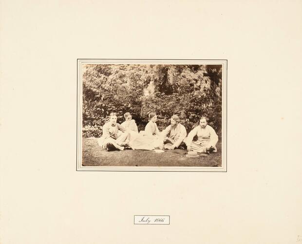 Group portrait with King Edward VII when Prince Albert Edward of Wales