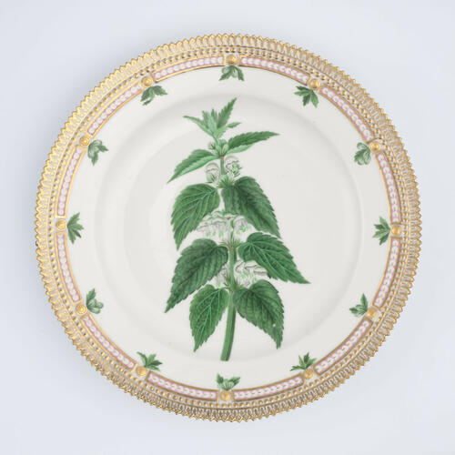 Master: Set of dinner plates
Item: Lamium album