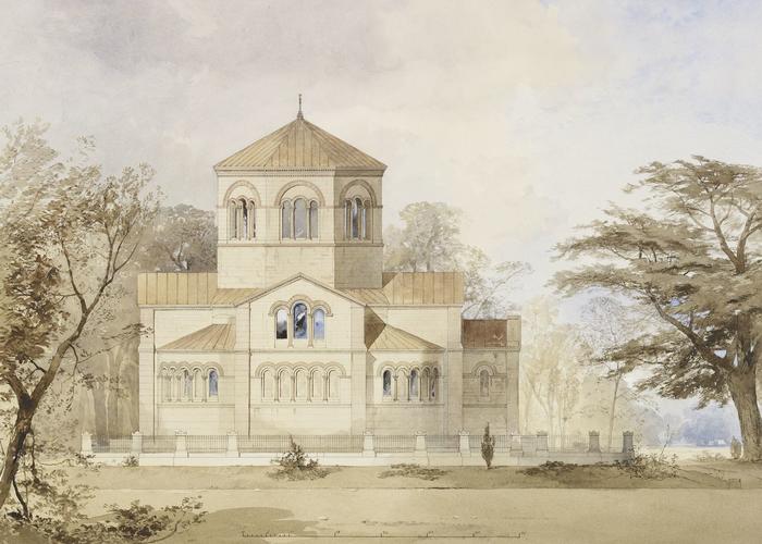 Royal Mausoleum, Frogmore: realised design of the south elevation