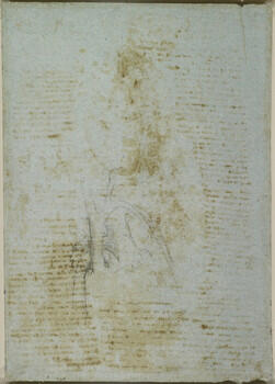The heart, bronchi and bronchial vessels (recto); A sketch of the heart and great vessels (verso) The heart, bronchi and bronchial vessels (recto); A sketch of the heart and great vessels (verso)