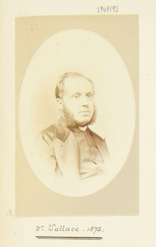 Dr. Wallace, 1872 [Photographic Portraits Vol. 4/62 1861-1876]