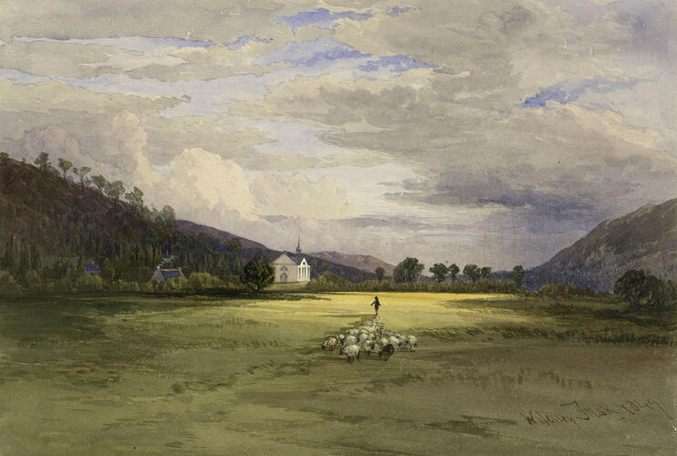 Crathie Church: distant view