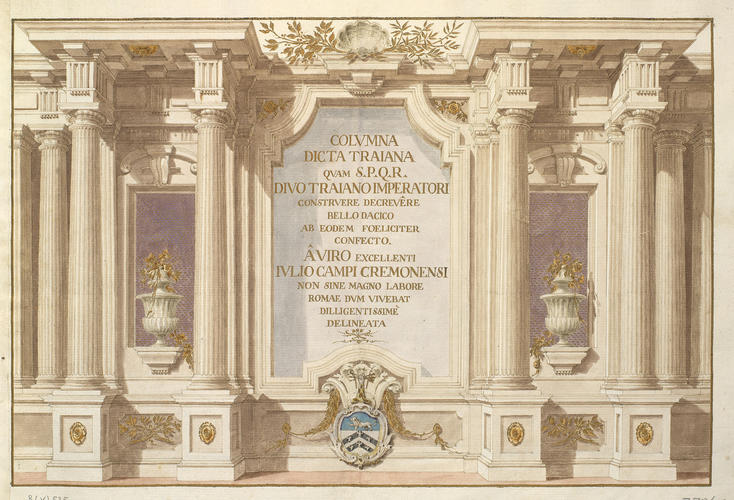 The title to a volume of Giulio Campi's drawings The title to a volume of Giulio Campi's drawings