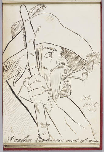 Master: Albert Edward's Teaching Sketch Book (Later Edward VII) 1853-54
Item: A rather barbarous sort of man Master: Albert Edward's Teaching Sketch Book (Later Edward VII) 1853-54
Item: A rather barbarous sort of man