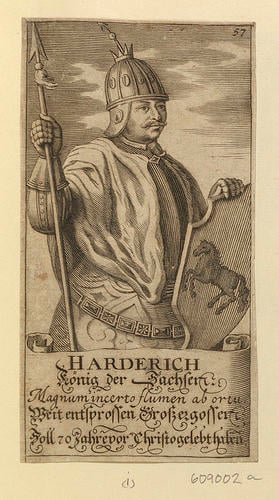 Master: Engravings of legendary rulers of Saxony
Item: HARDERICH Konig der Sachsen