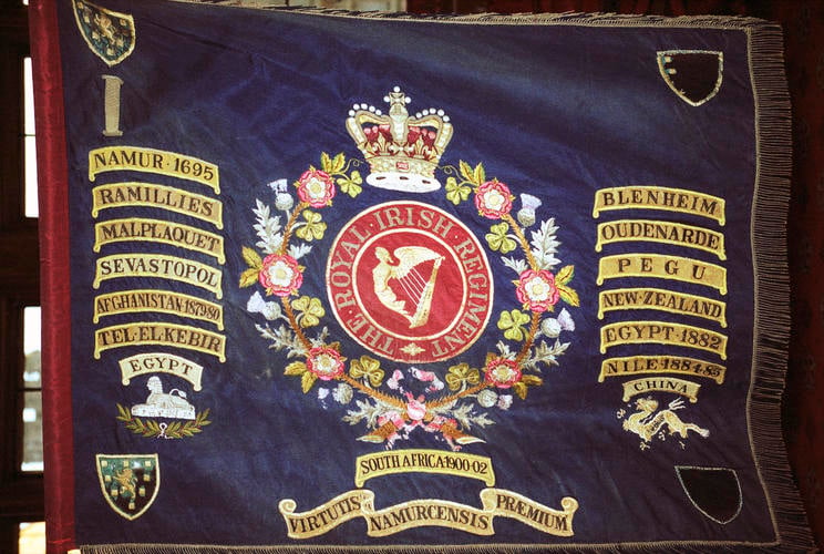 Regimental Colours of the Royal Irish Regiment 1st Battalion (18th Foot)