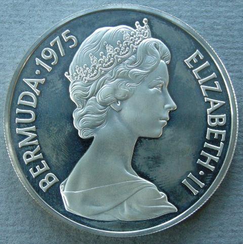 Bermuda. Proof $25 commemorating the Royal Visit, February 1975 Bermuda. Proof $25 commemorating the Royal Visit, February 1975