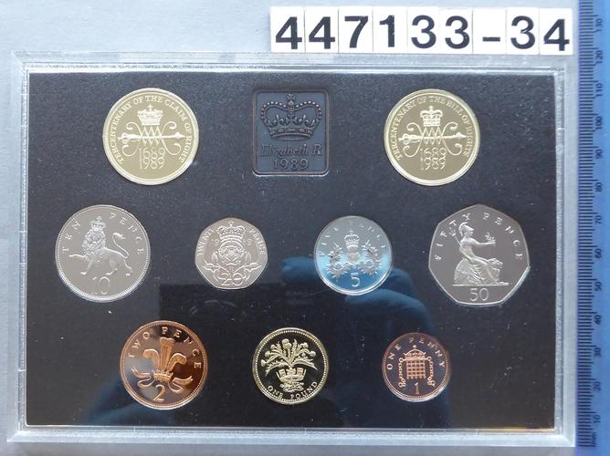 GREAT BRITAIN. 	Proof two pounds commemorating the tercentenary of the Bill of Rights