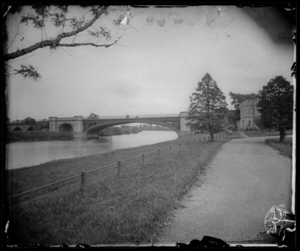 Albert Bridge and Lodge, Home Park, Windsor. 2 July 1883