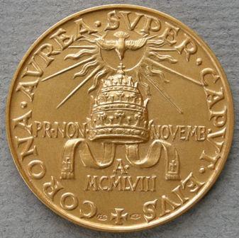 Vatican City. Medal commemorating the coronation of Pope John XXIII Vatican City. Medal commemorating the coronation of Pope John XXIII