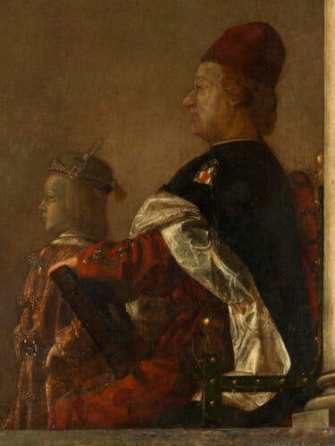 Federico da Montefeltro, Duke of Urbino, his Son Guidobaldo, and Others Listening to a Discourse Federico da Montefeltro, Duke of Urbino, his Son Guidobaldo, and Others Listening to a Discourse
