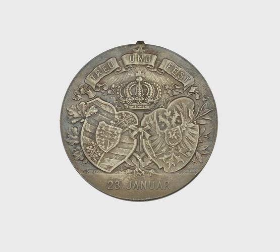Silver Wedding medal of Duke Alfred of Saxe-Coburg & Grand Duchess Marie. Belonged to Queen Victoria Silver Wedding medal of Duke Alfred of Saxe-Coburg & Grand Duchess Marie. Belonged to Queen Victoria