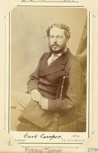 Earl Cowper. 1874. [Royal Household Portraits. Volume 55. ]