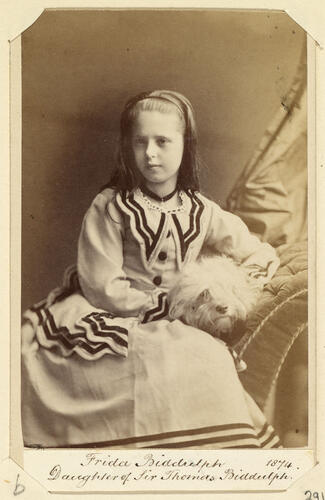 Frida Biddulph. 1874. [Royal Household Portraits. Volume 55. ]