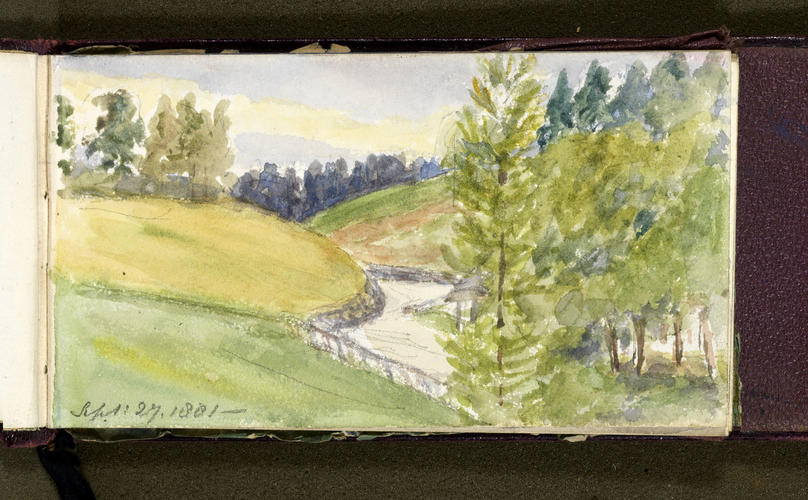 Master: Queen Victoria's Sketch Book 1881 to 1884
Item: From above Pool Doolie Don Side