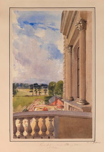 Master: Queen Victoria's Sketchbook 1848-1854
Item: View from our sitting-room at Osborne