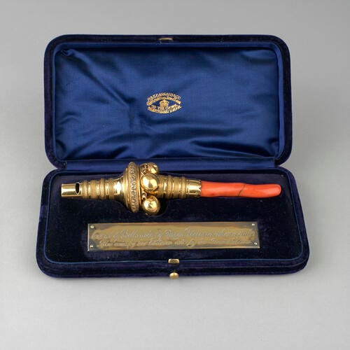 Queen Victoria's rattle and whistle
