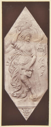 A bas-relief depicting Prudence with King Solomon handing a child to its real mother: Albert Memorial Chapel, Windsor A bas-relief depicting Prudence with King Solomon handing a child to its real mother: Albert Memorial Chapel, Windsor