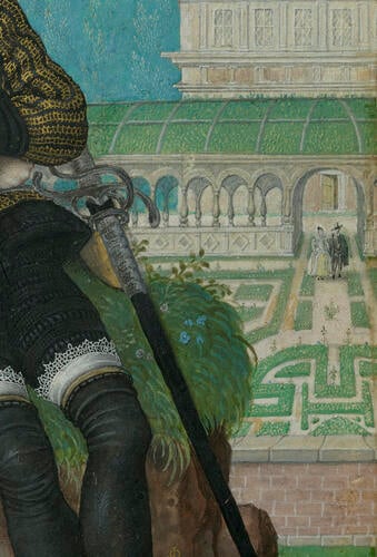A Young Man Seated Under a Tree A Young Man Seated Under a Tree