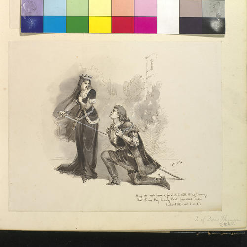 The Duke of Gloucester invites the widowed Lady Anne to kill him The Duke of Gloucester invites the widowed Lady Anne to kill him