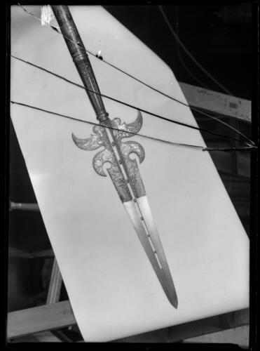 Glass plate negative of a partisan Glass plate negative of a partisan
