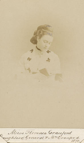Miss Florence Crawford, daughter of General and Mrs Crawford. [Photographs, English Portraits. Volume 70. ]