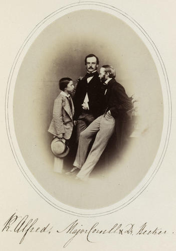 Prince Alfred, Major Cowell and Dr Becker Prince Alfred, Major Cowell and Dr Becker