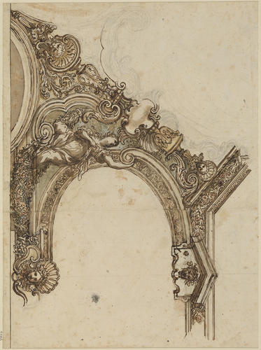 A study for a ceiling decoration A study for a ceiling decoration