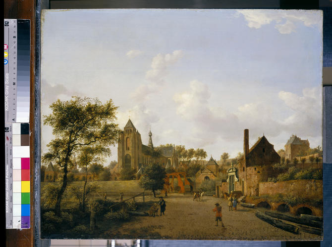 The South-West Approach to the Town of Veere with the Groote Kerk