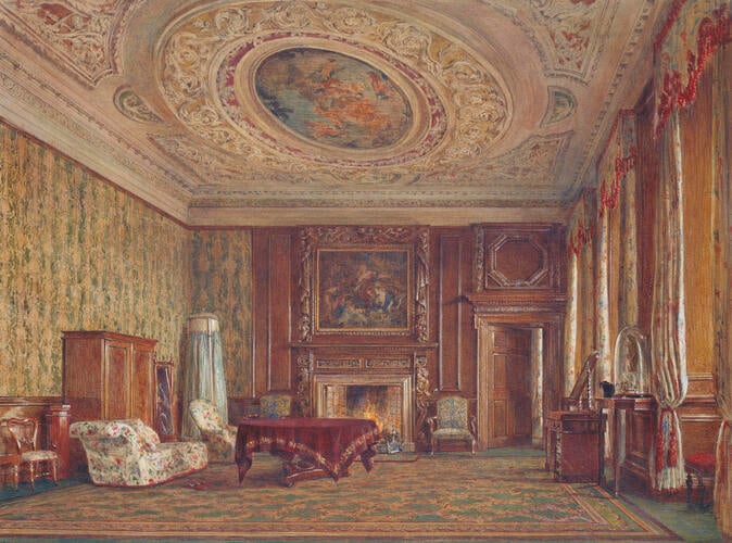 The Palace of Holyroodhouse: the Prince Consort's Sitting Room and Dressing Room