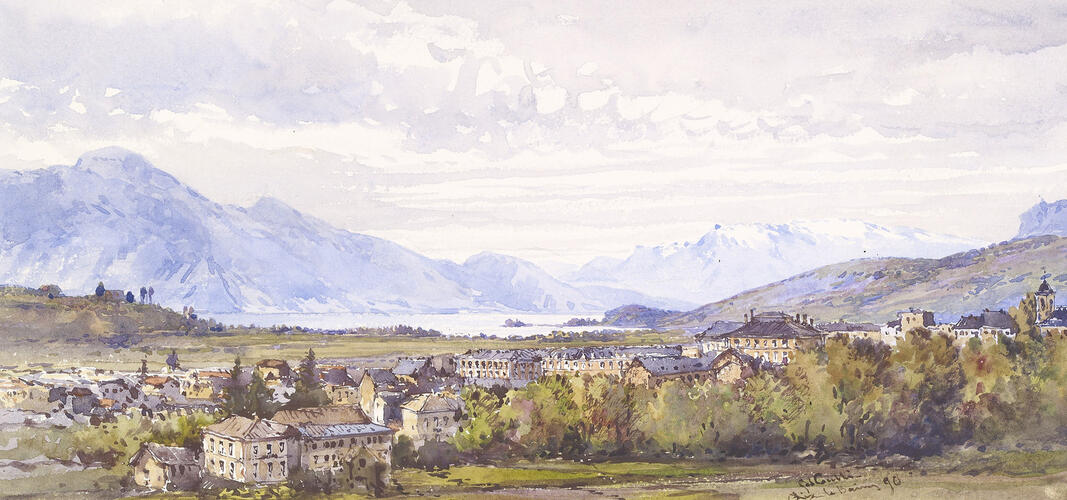 Aix les Bains, with the Lac du Bourget beyond