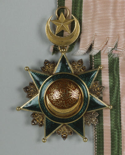 Order of Osmanieh, 1st class. Badge and sash. Possibly belonged to Edward VII