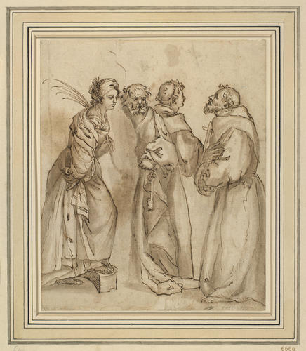 Four Saints: St Catherine, St Peter, St Anthony and St Francis