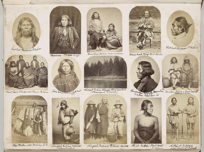 Portrait of an Indigenous Canadian man : 'East Coast Vancouver Island Indian'