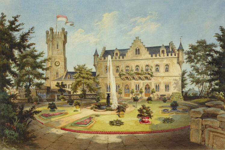 Schloss Callenberg: the inner courtyard