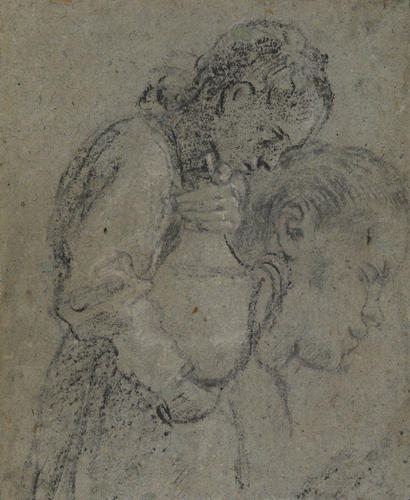 A study of a girl with a vase and the head of a youth A study of a girl with a vase and the head of a youth