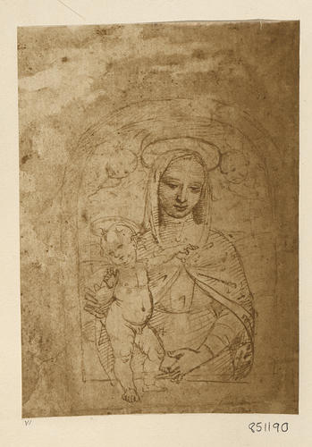 The Virgin and Child with Cherub Heads