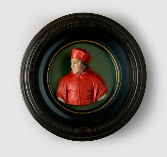 Master: Wax portraits of Mary, Queen of Scots, Cardinal Wolsey, Henry VIII, Thomas More and Edward VI