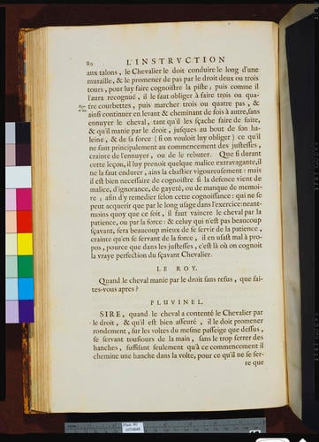 L'Instruction du Roy, en l'exercice de monter à cheval / par Antoine de Pluvinel ; [illustrated by] Crispian de Pas