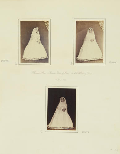 Princess Alice (1843-78), afterwards Princess Louis of Hesse and by Rhine, in her wedding dress