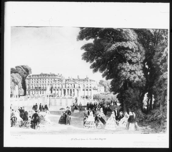 The château of Saint-Cloud from the Horseshoe Garden