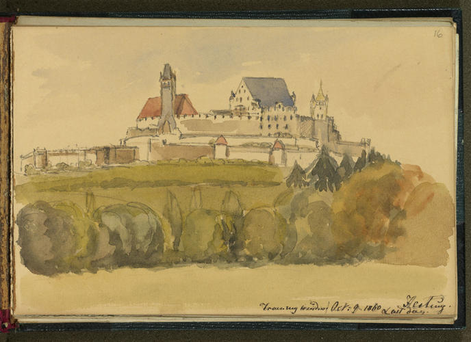 Master: SKETCHES FROM NATURE V. R. MDCCCLX TO MDCCCLXI
Item: Festǔng, from my window
