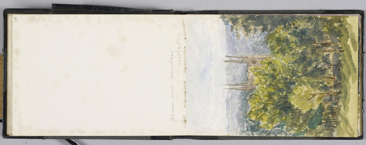 Master: Sketch book of HRH Princess Louise 1865
Item: From our window, Windsor